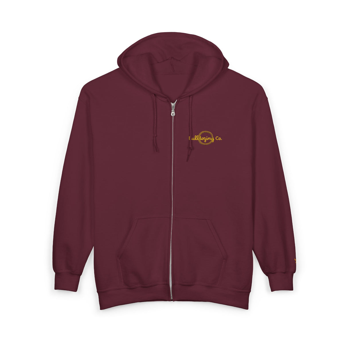 Bulldozing co. Logo Zip Hoodie | Full-Zip Sweatshirt