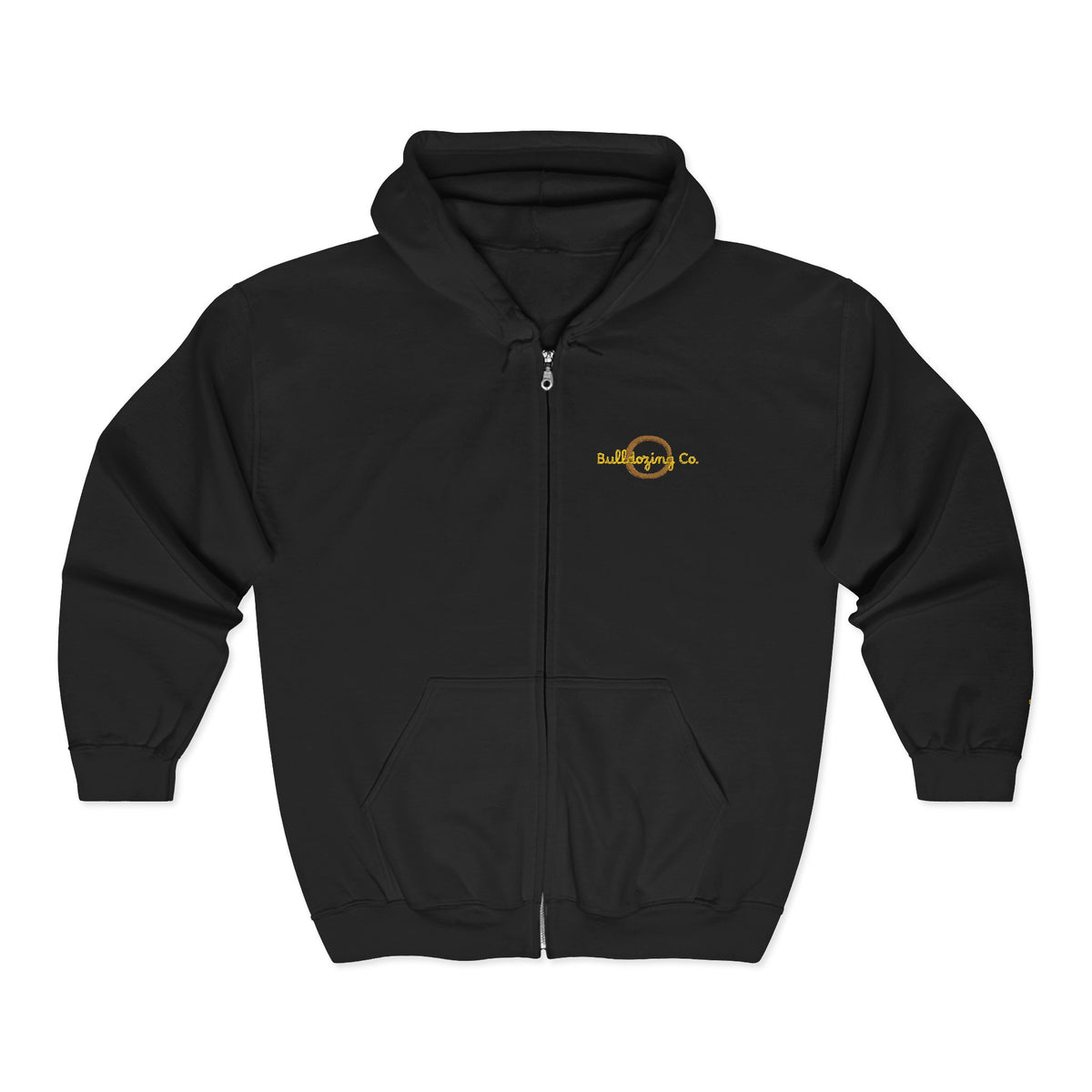 Bulldozing co. Logo Zip Hoodie | Full-Zip Sweatshirt
