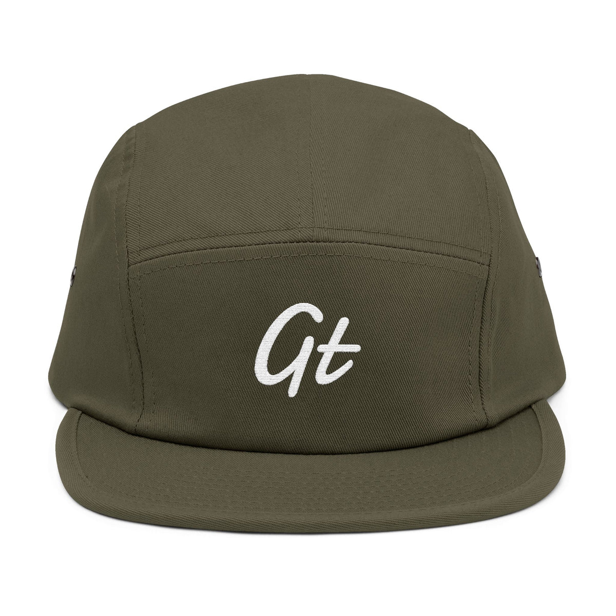 GT Script Embroidered 5-Panel Cap | USA Back Embroidery
