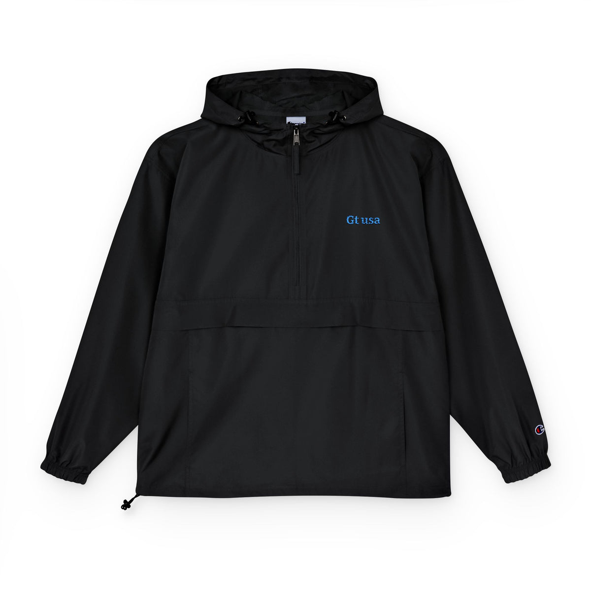 Champion Logo Anorak Jacket | Packable Hooded Windbreaker