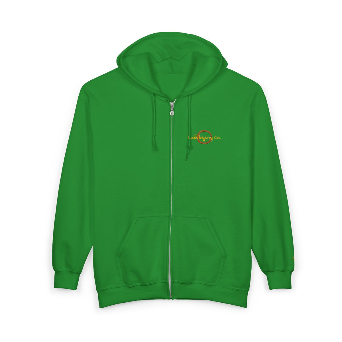 Bulldozing co. Logo Zip Hoodie | Full-Zip Sweatshirt