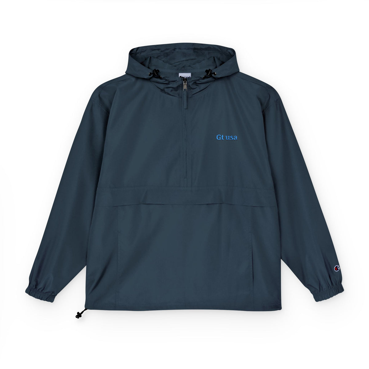 Champion Logo Anorak Jacket | Packable Hooded Windbreaker
