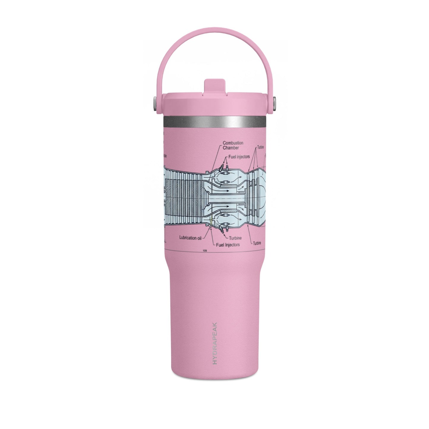 32oz Nomad Tumbler — Industrial Blueprint Travel Mug (Insulated)