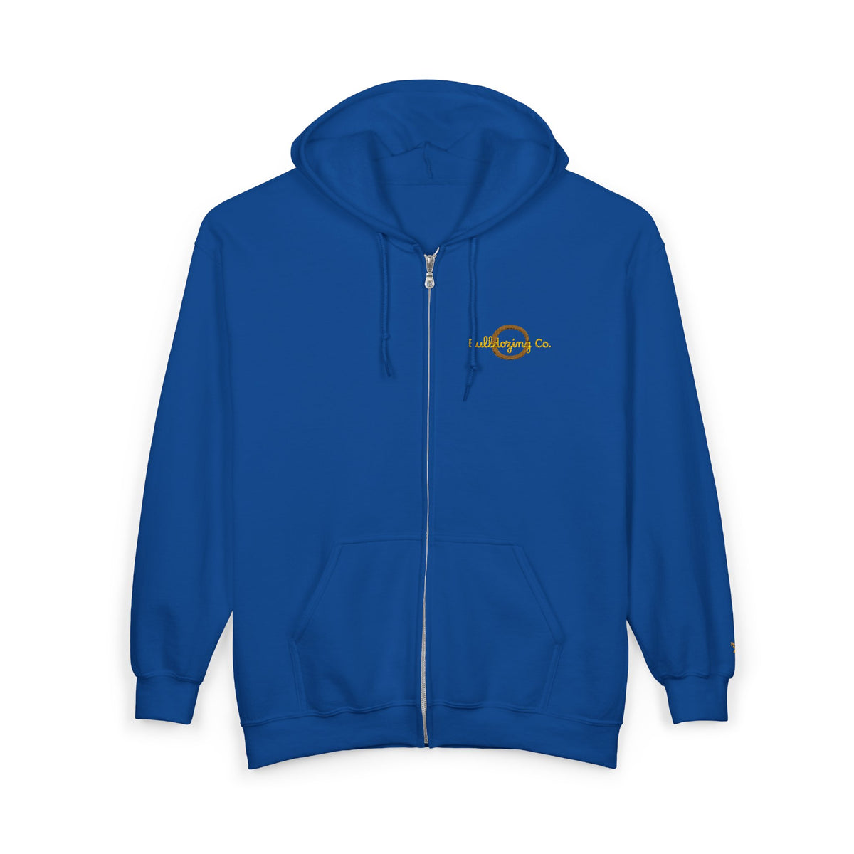 Bulldozing co. Logo Zip Hoodie | Full-Zip Sweatshirt