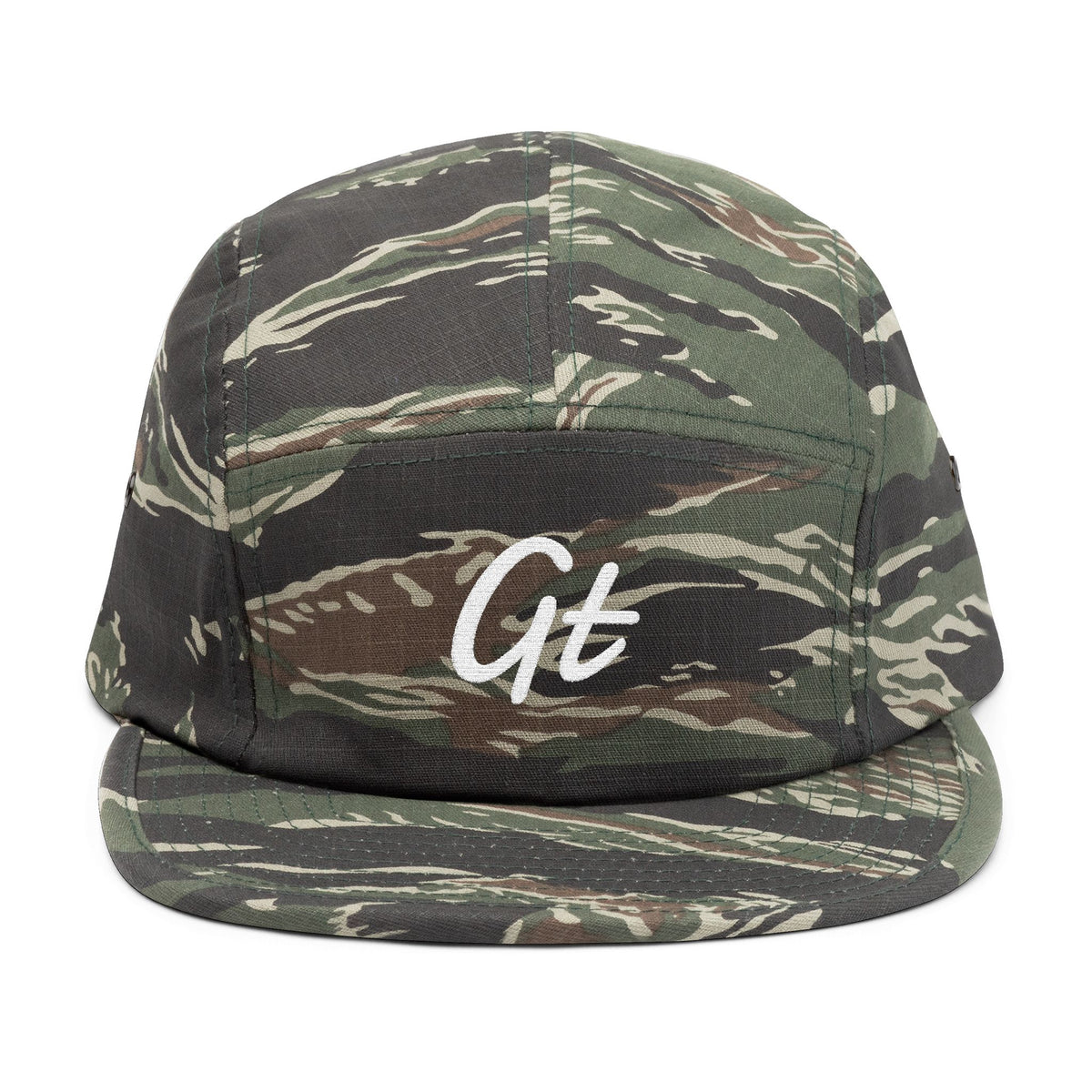 GT Script Embroidered 5-Panel Cap | USA Back Embroidery