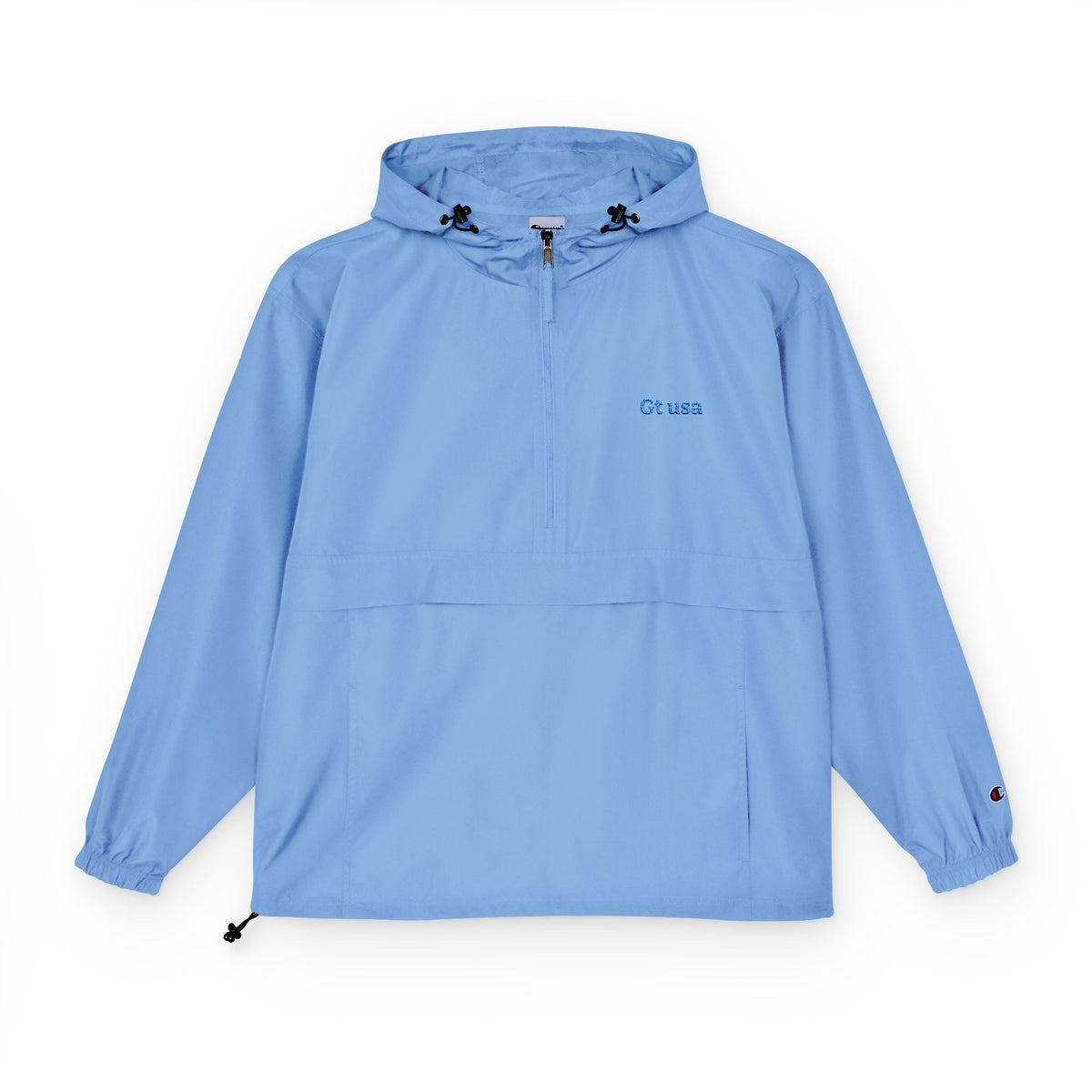 Champion Logo Anorak Jacket | Packable Hooded Windbreaker