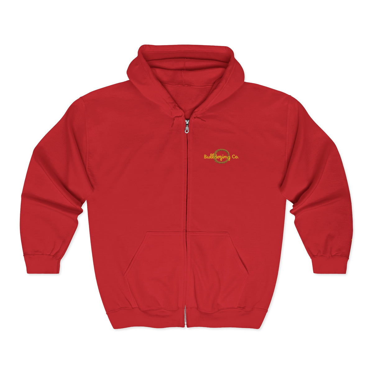 Bulldozing co. Logo Zip Hoodie | Full-Zip Sweatshirt