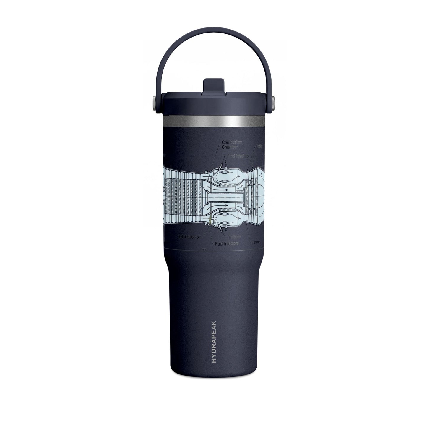 32oz Nomad Tumbler — Industrial Blueprint Travel Mug (Insulated)