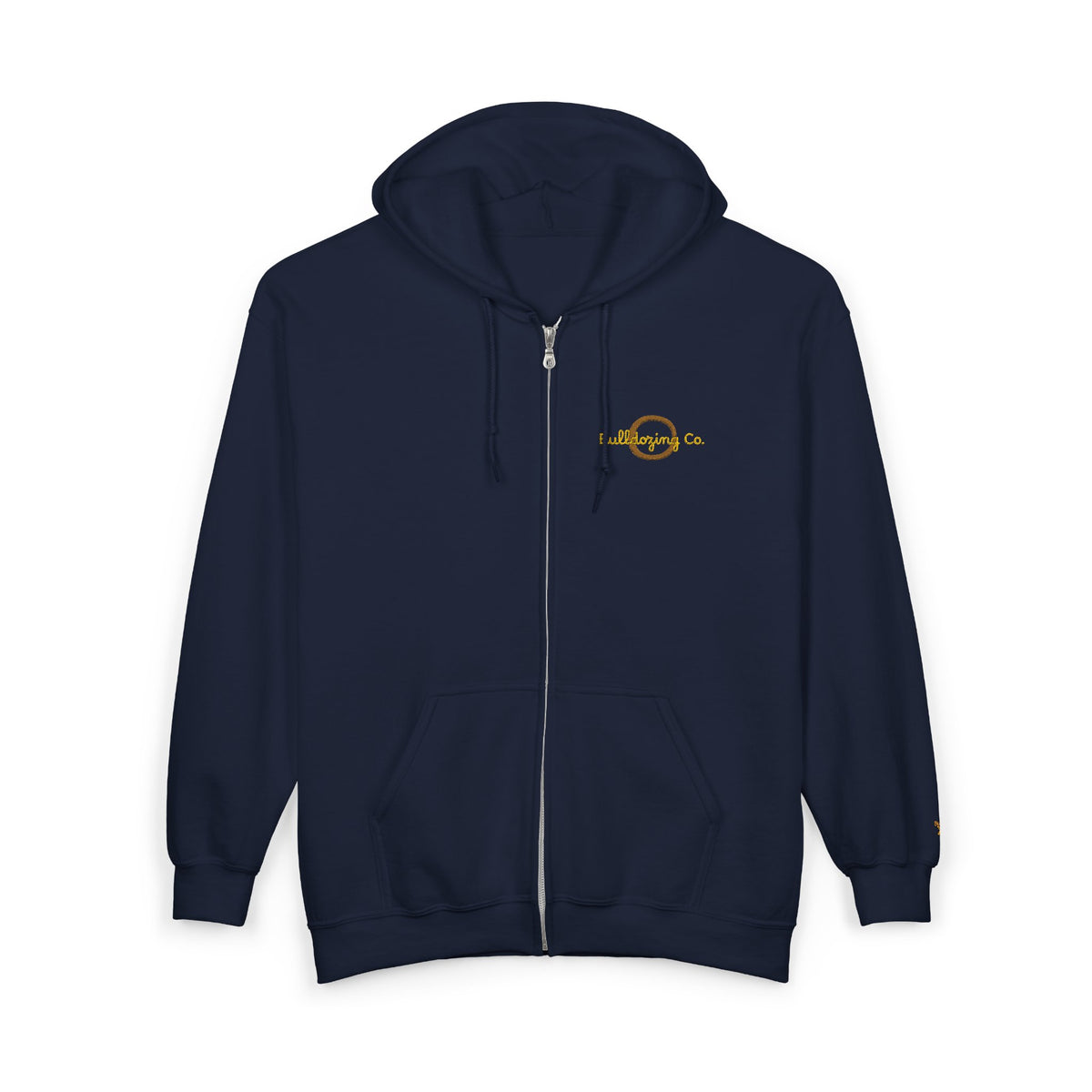 Bulldozing co. Logo Zip Hoodie | Full-Zip Sweatshirt