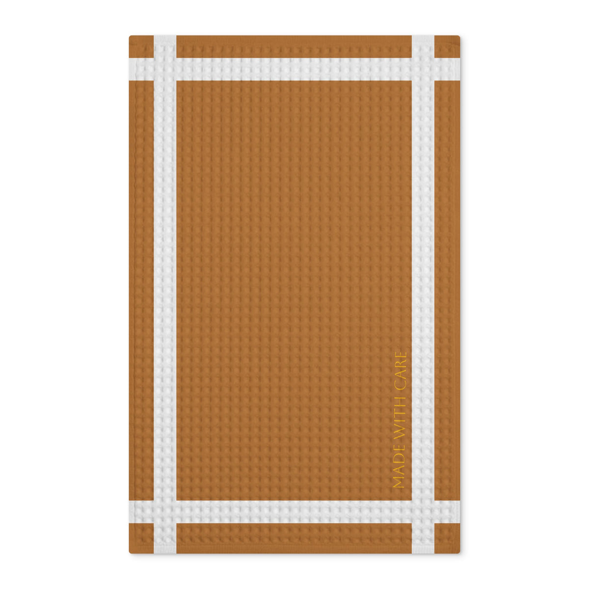 Bulldozing Pizza slice Tea Towel | Waffle Double-Sided Kitchen Towel
