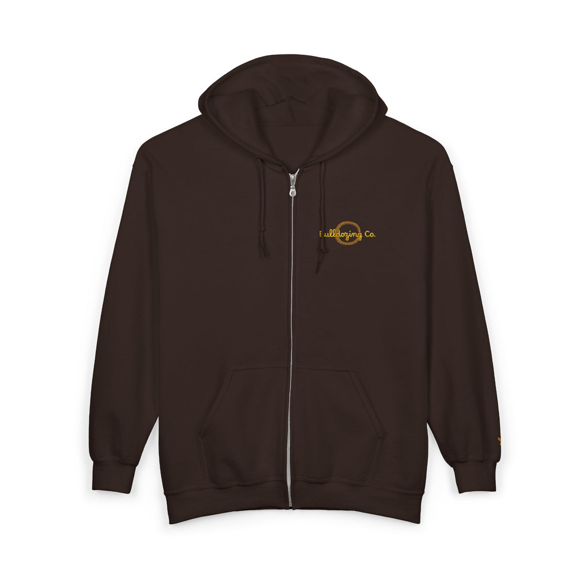 Bulldozing co. Logo Zip Hoodie | Full-Zip Sweatshirt