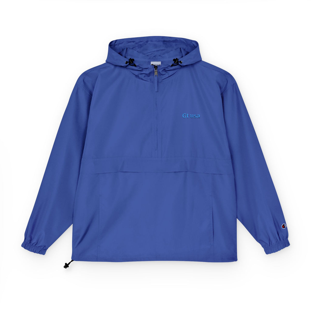 Champion Logo Anorak Jacket | Packable Hooded Windbreaker