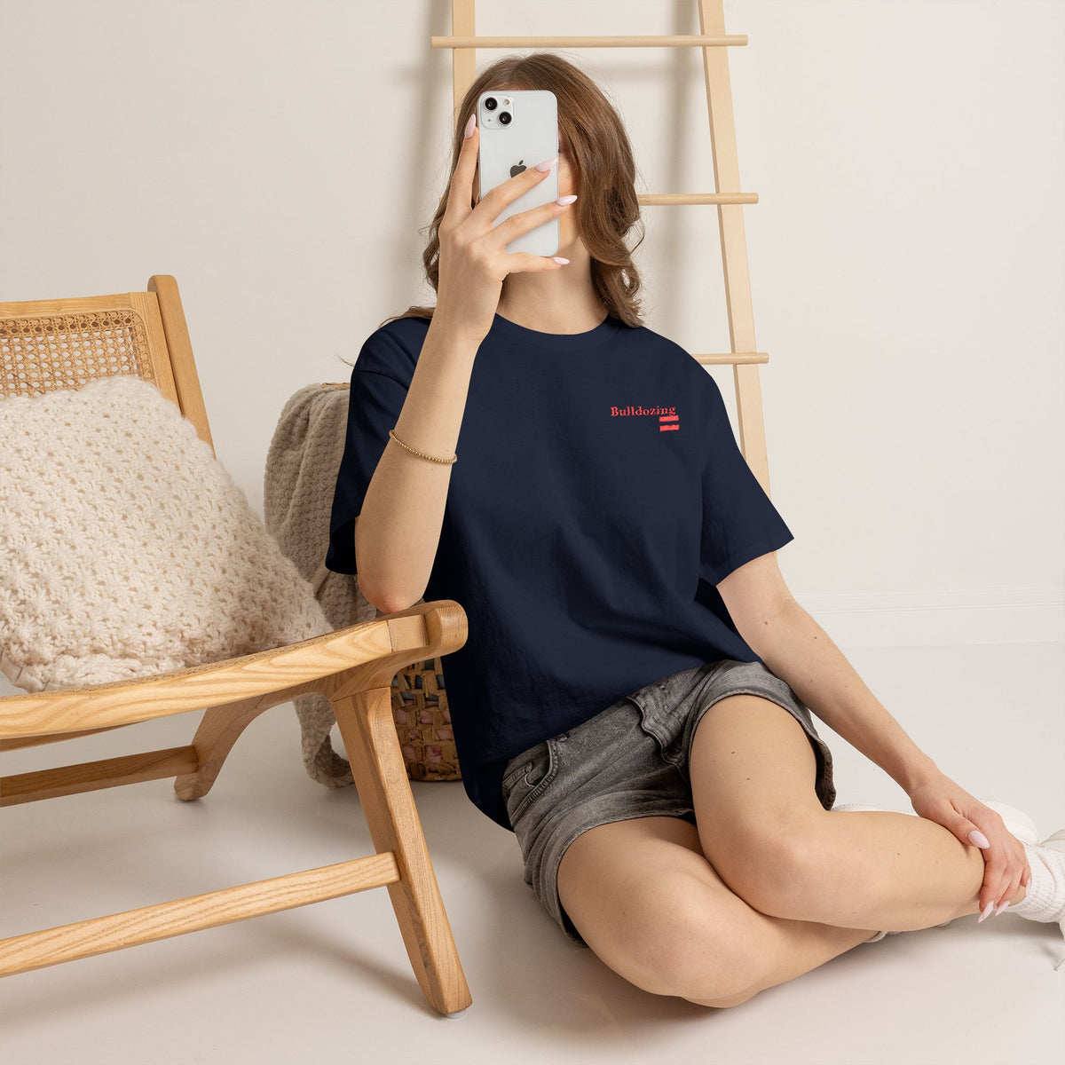 Bulldozing USA Tee | Construction Text Graphic T-Shirt