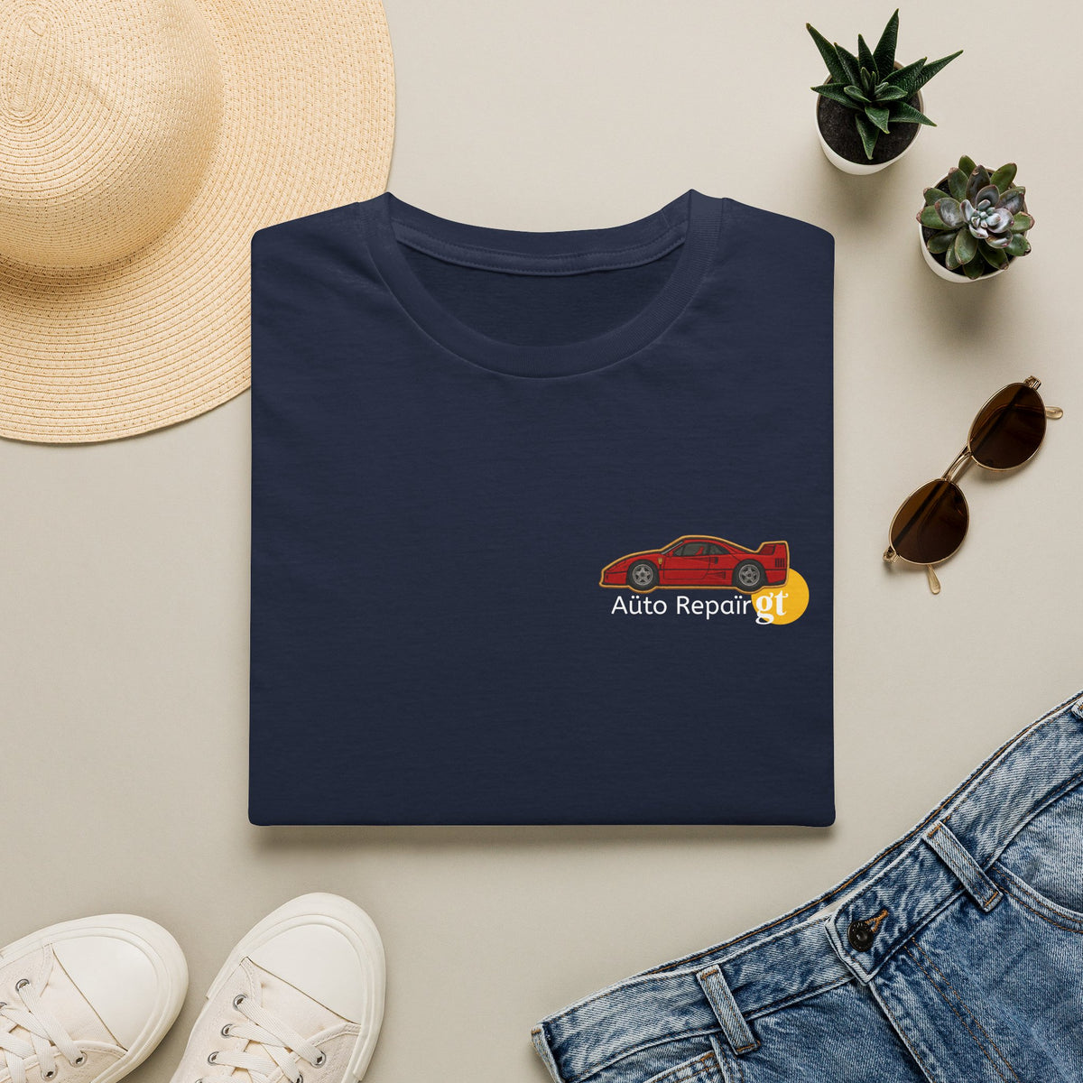 Red GT Sports Car T-Shirt | Retro Racing Graphic Tee