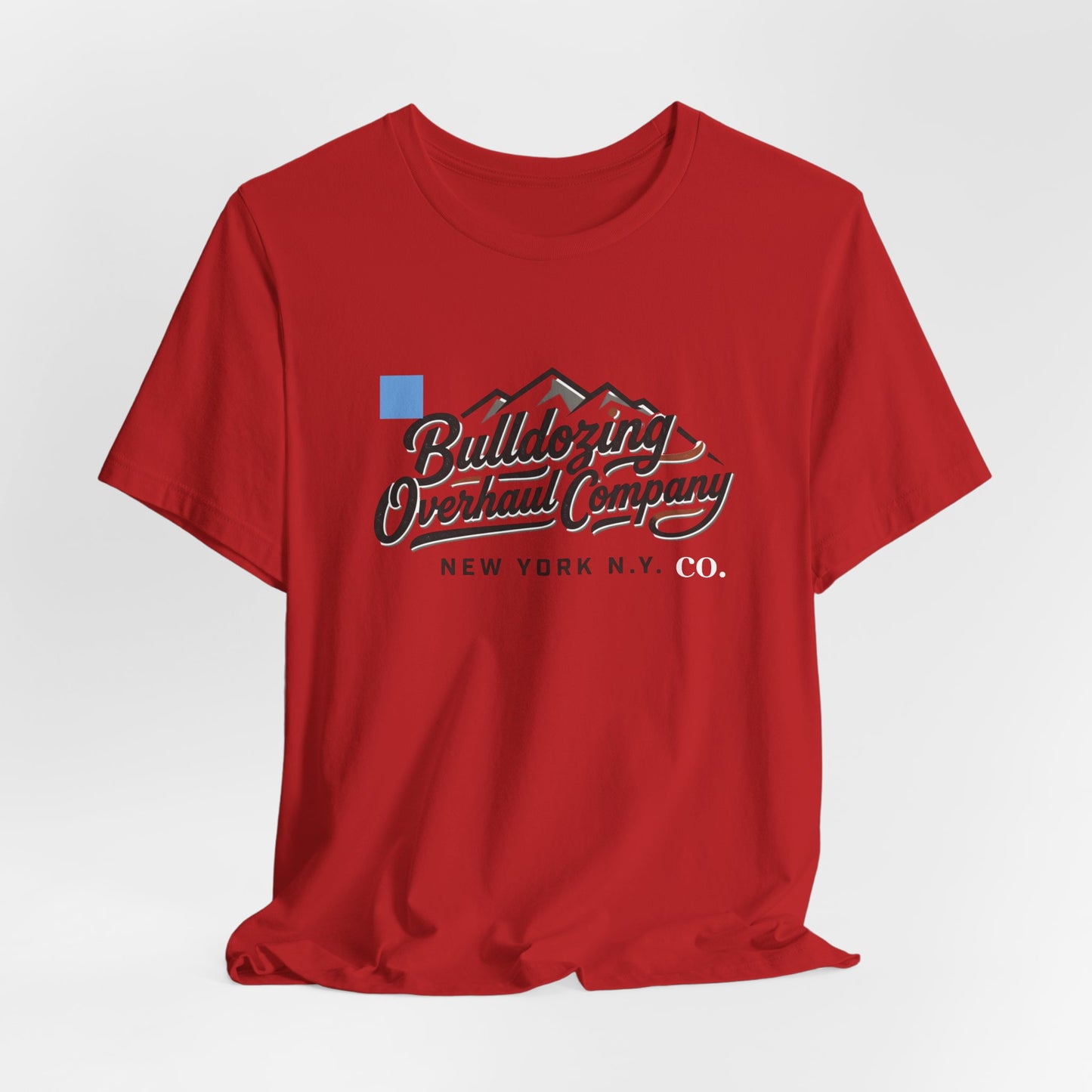 Bulldozing Overhaul Company Tee — Vintage Mountain Logo T-Shirt (New York)