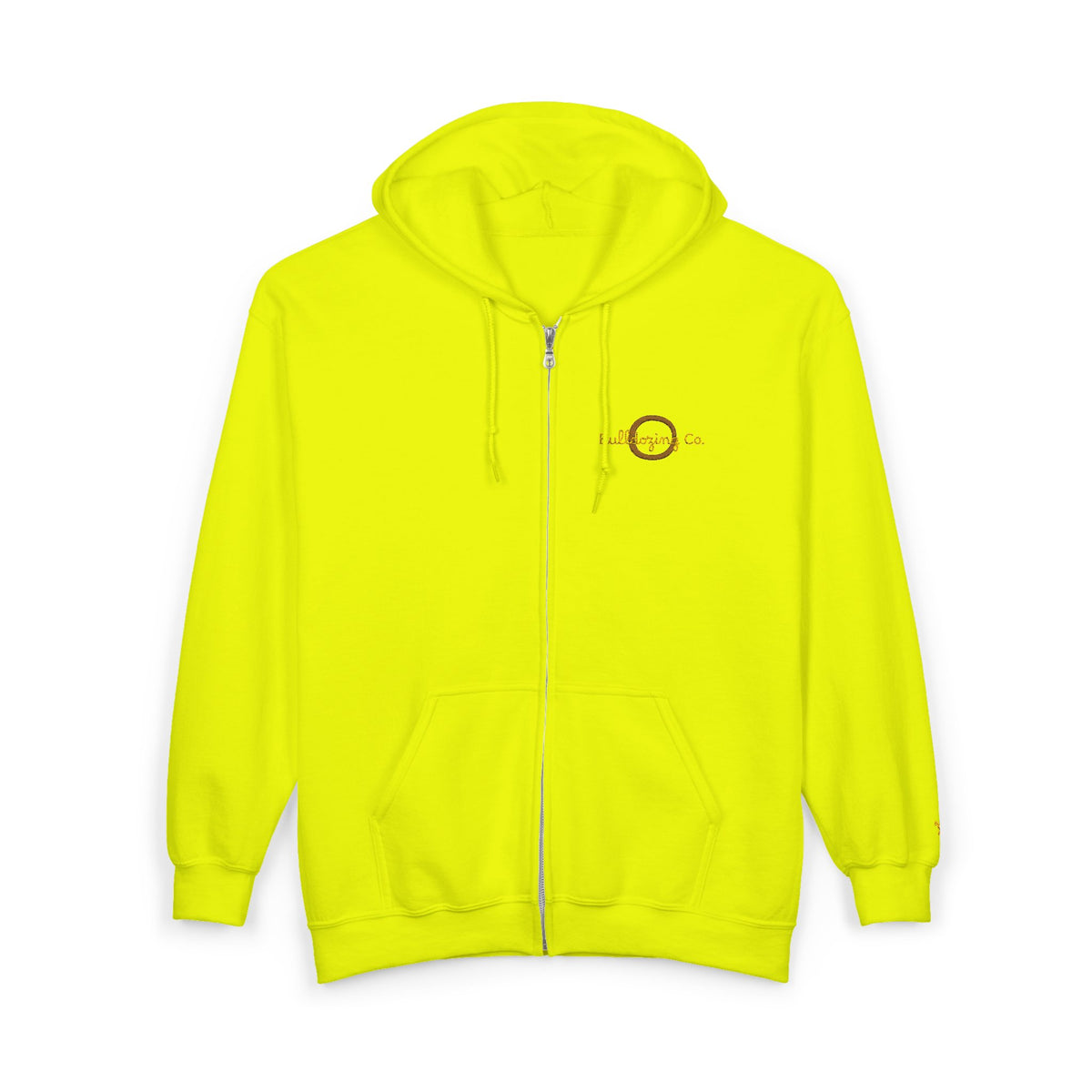Bulldozing co. Logo Zip Hoodie | Full-Zip Sweatshirt