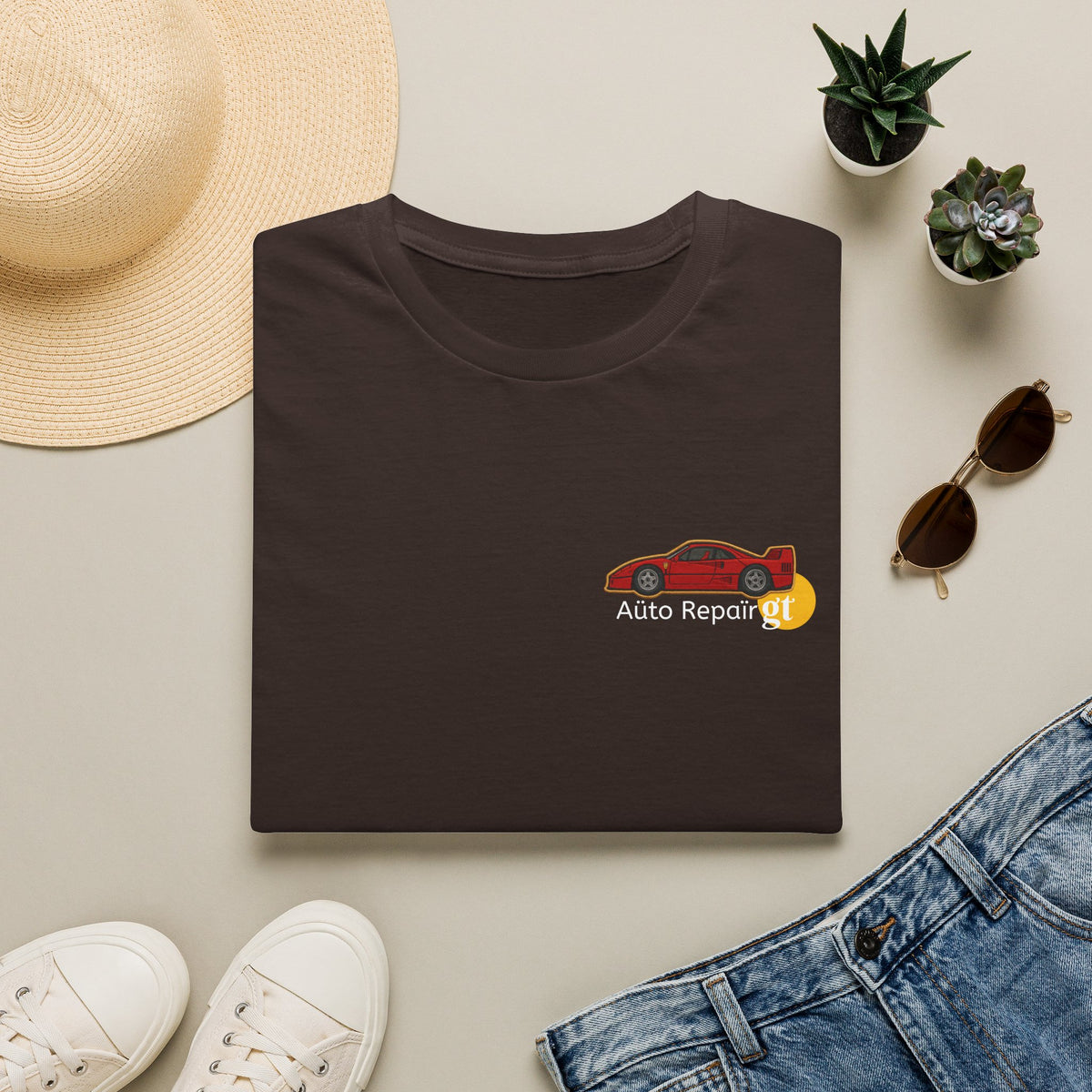 Red GT Sports Car T-Shirt | Retro Racing Graphic Tee